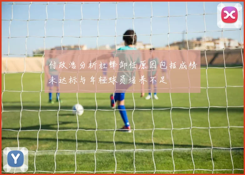 付政浩分析杜锋卸任原因包括成绩未达标与年轻球员培养不足